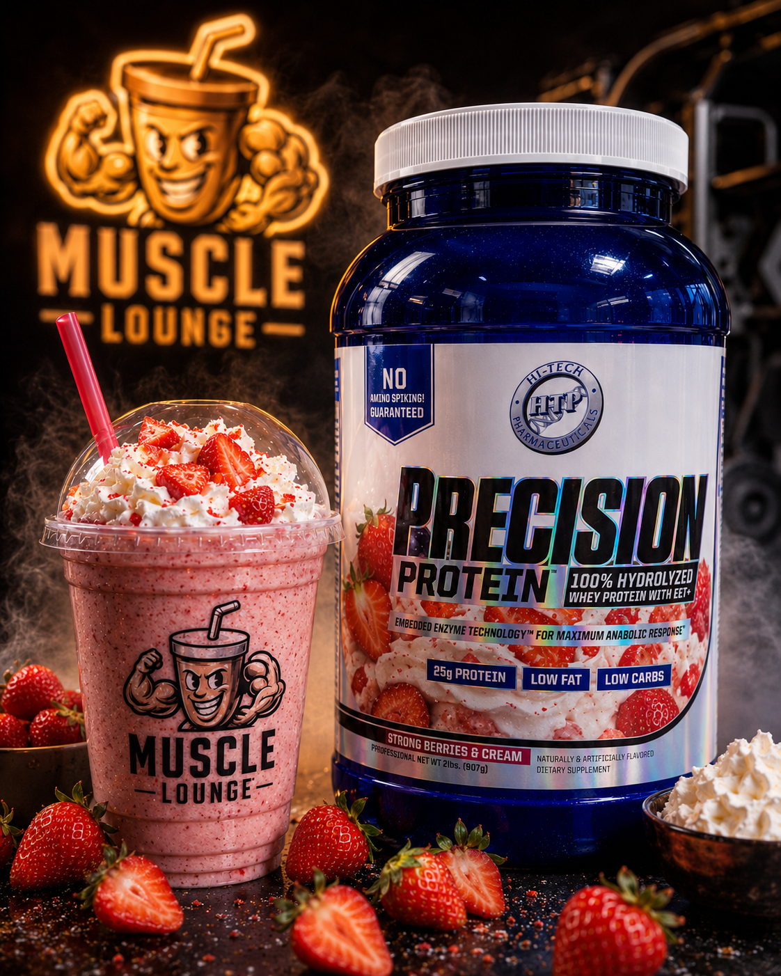 Strongberries & Cream protein smoothie