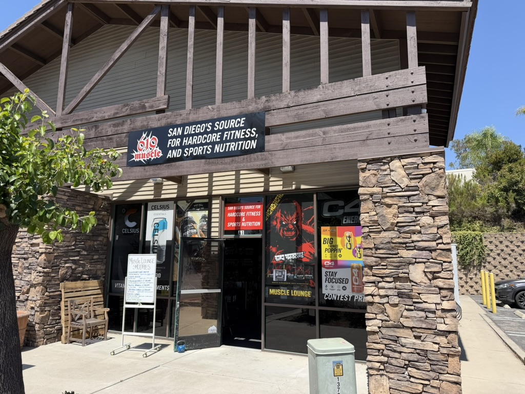 Muscle Lounge storefront in San Diego